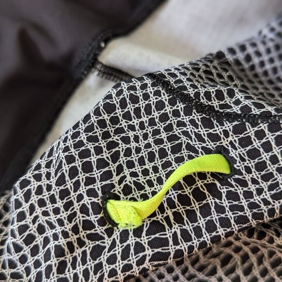 Lululemon Outrun‎ Tight Fall Net White Black/Multi Pocket Black W5AE7S - Picture 11 of 16